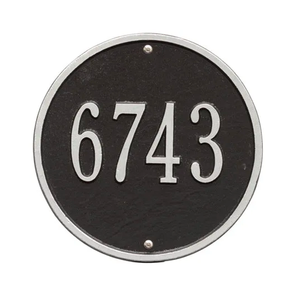 Whitehall Round Aluminum Address Plaque Product Image