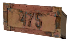 Streetscape Executive Mail Slot Address Numbers