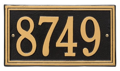Mailbox Number Plate Small Address Plaque HN1105 