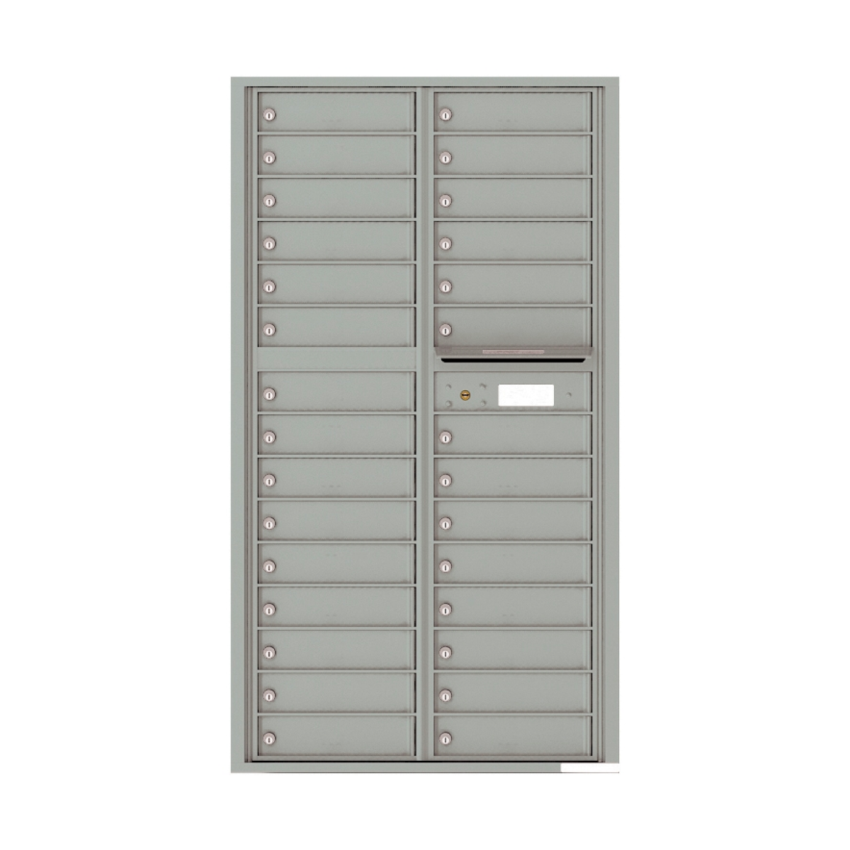Recessed 4C Horizontal Mailbox – 29 Doors – Front Loading – 4C16D-29 Product Image