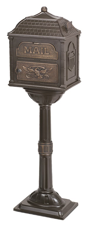 Classic Locking Mailbox with Pedestal Post Product Image