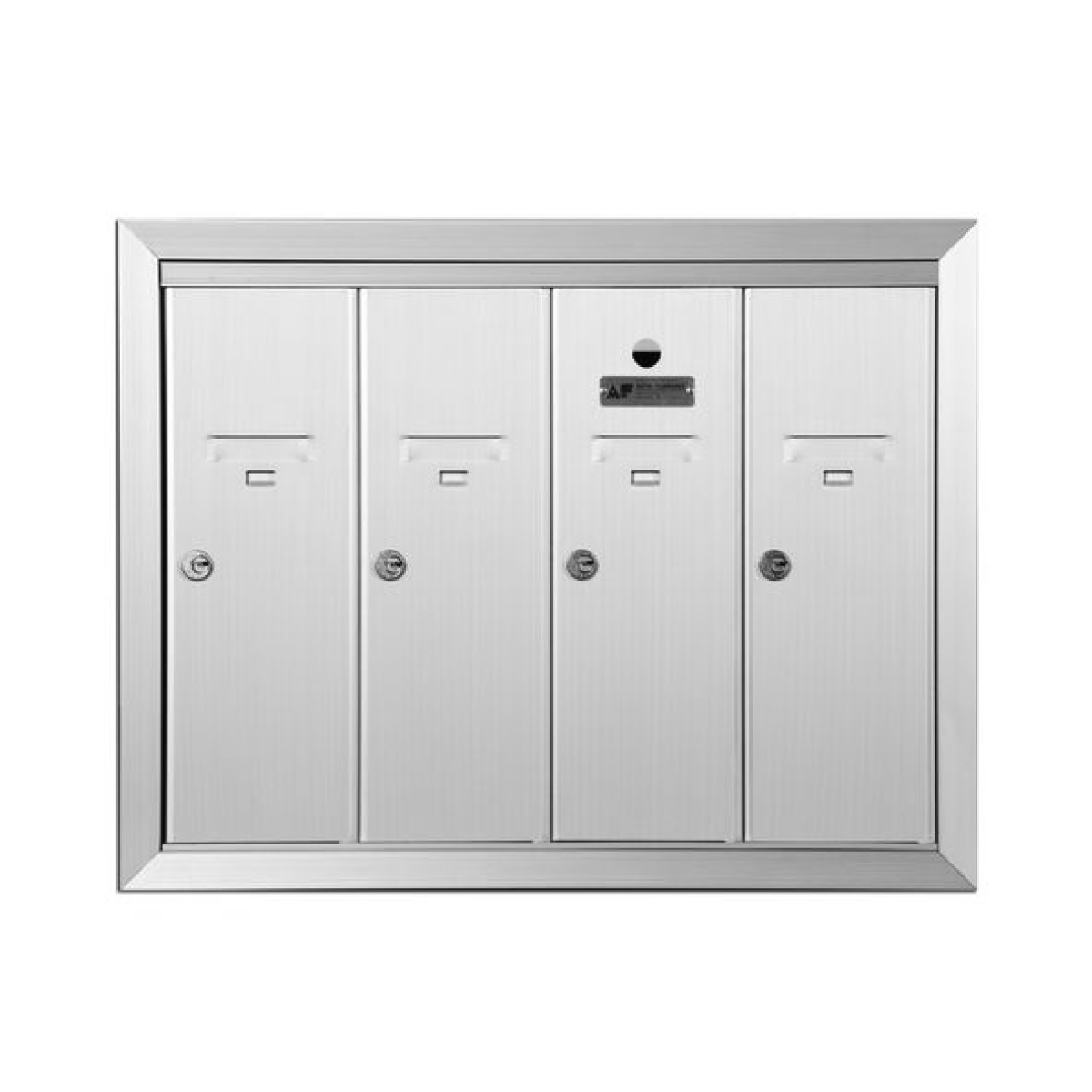 Anodized Aluminum Florence 4 Door Vertical Mailbox Product Image