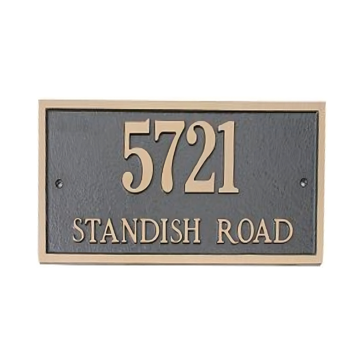 Majestic Solid Brass Rectangle Address Plaques Product Image