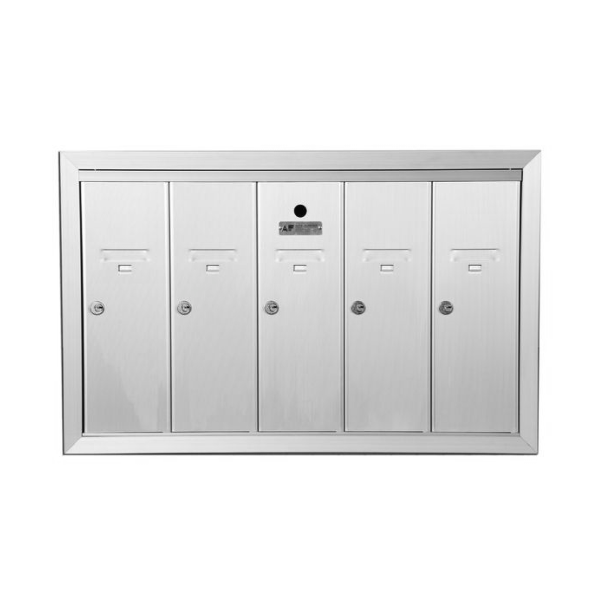 Anodized Aluminum Florence 5 Door Vertical Mailbox Product Image