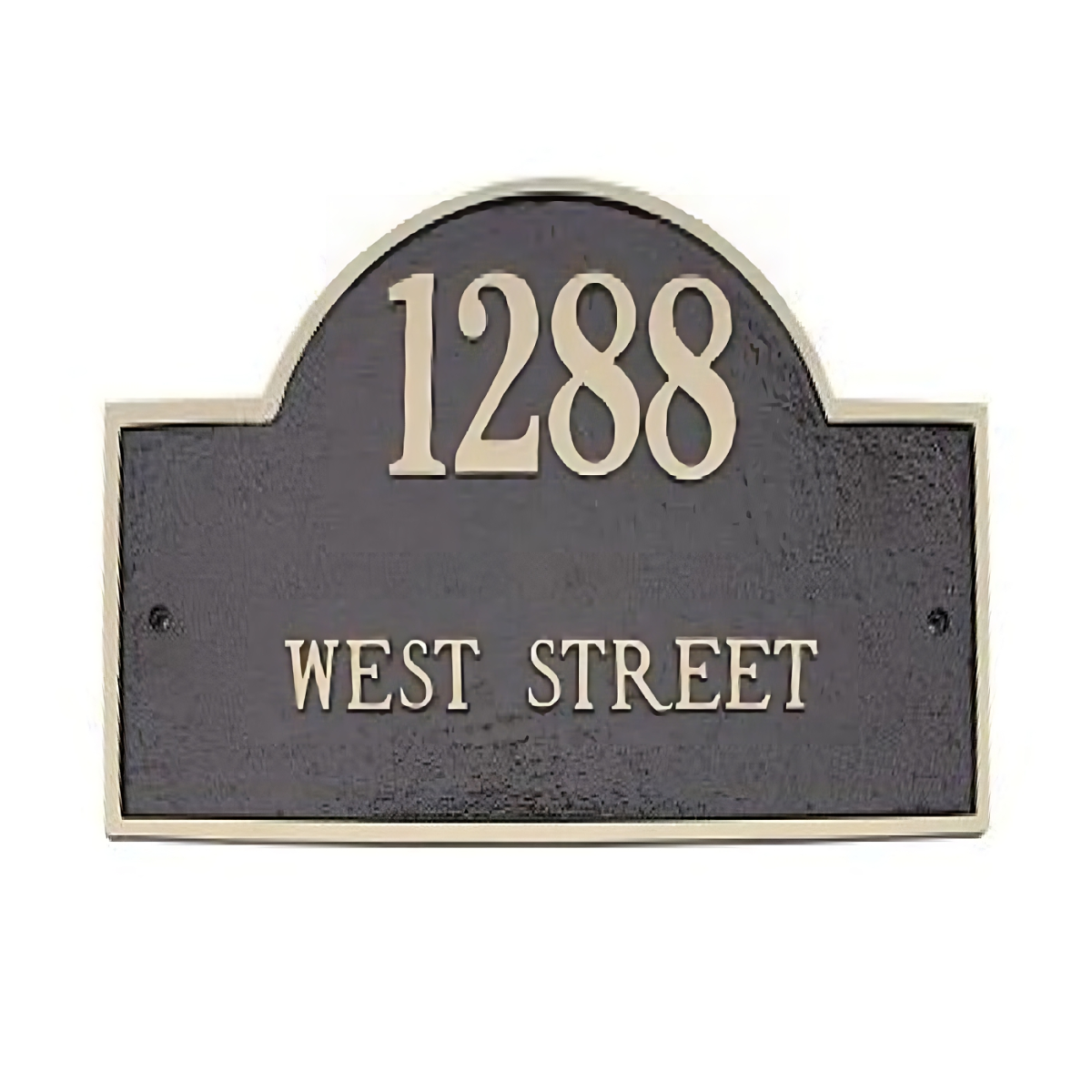 Majestic Solid Brass Arch Marker Address Plaques Product Image
