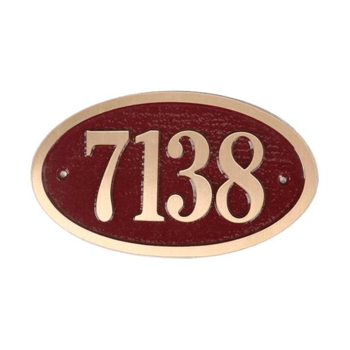 Majestic Solid Brass Small Oval Address Plaques Product Image