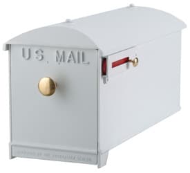 Imperial Mailbox and Post White