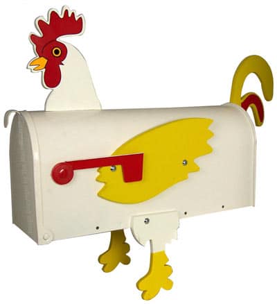 Rooster Novelty Mailbox