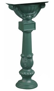AMCO Victorian Pedestal Mailbox Post Green
