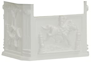 AMCO Victorian Pedestal Mailbox Box White