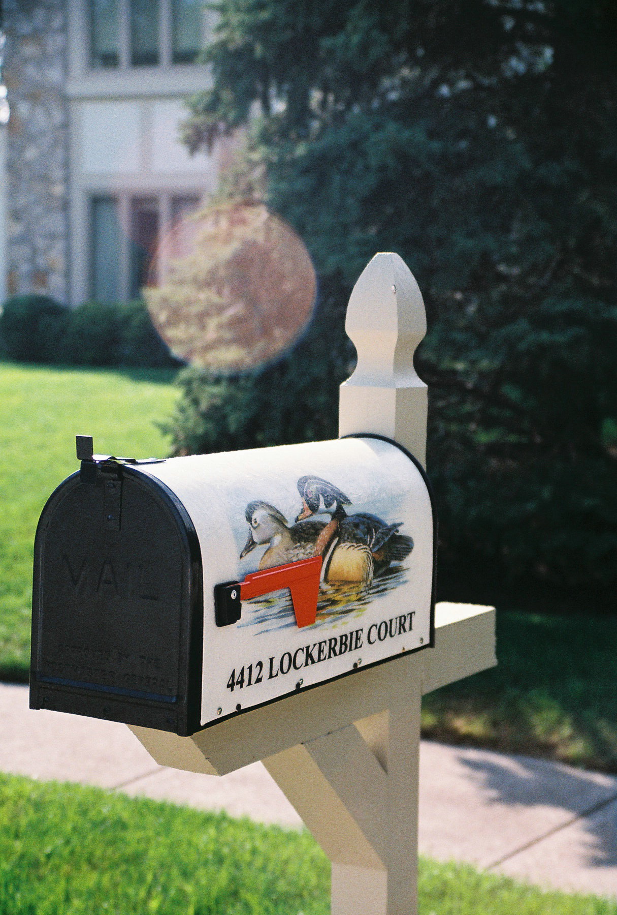 Bacova Post Mount Mailbox Installed