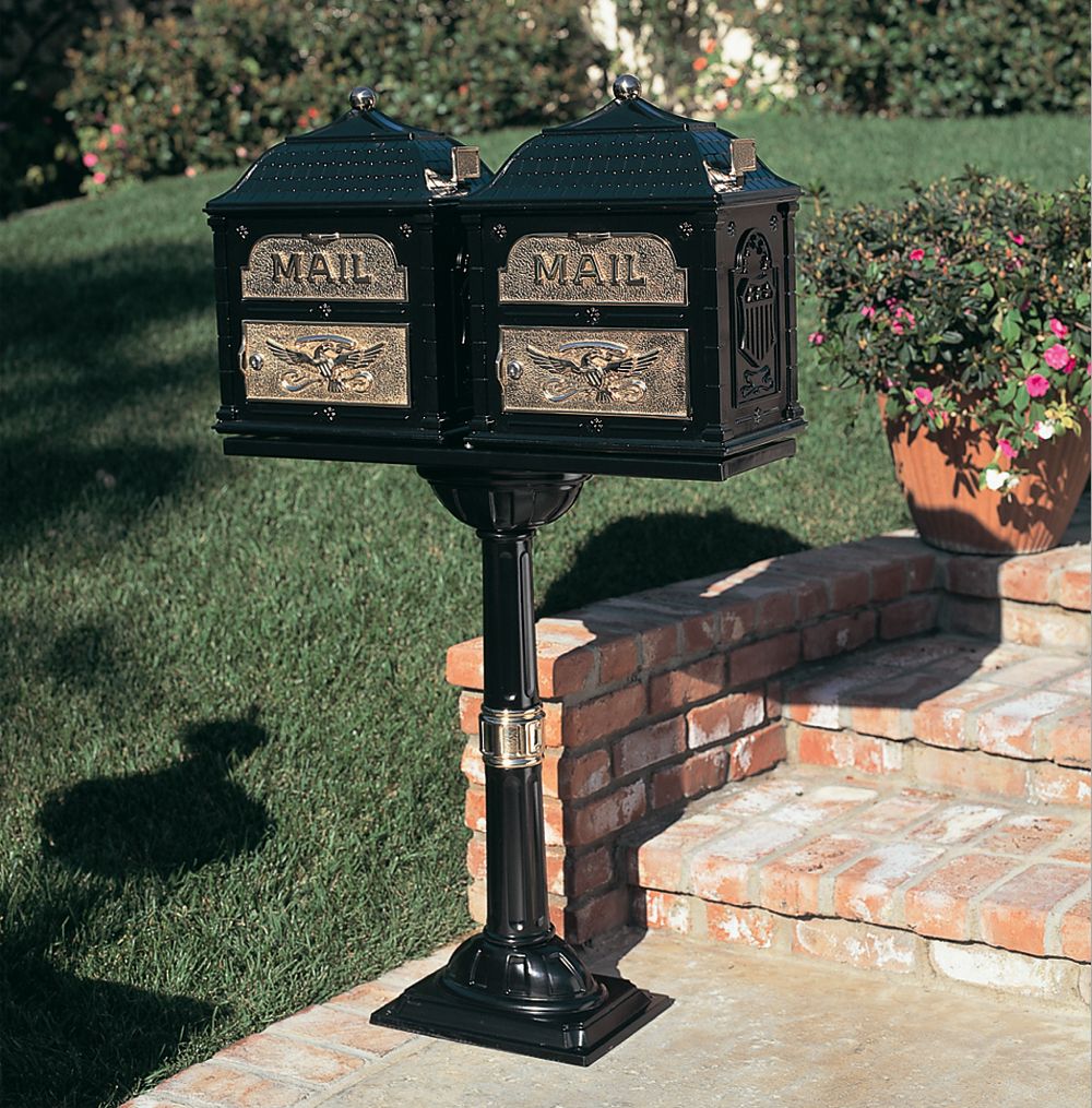 Cast Iron Neo-Classical Letter Slot With Vintage Iron Finish