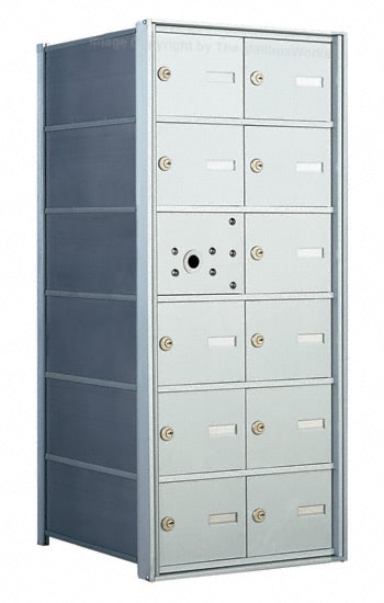 1400 Series Front-Loading Horizontal Mailboxes in Anodized Aluminum Finish – 11 Tenant Doors Product Image