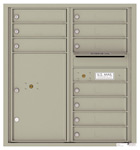 Florence 4C Mailboxes 4C09D-10 Postal Grey
