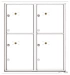 Florence 4C Mailboxes 4C09D-4P White