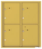 Florence 4C Mailboxes 4C10D-4P Gold Speck