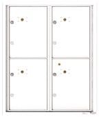 Florence 4C Mailboxes 4C10D-4P White
