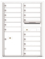 Florence 4C Mailboxes 4C11D-15 White