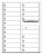 Florence 4C Mailboxes 4C11D-19 White
