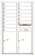 Florence 4C Mailboxes 4C14D-14 White
