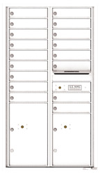 Florence 4C Mailboxes 4C15D-17 White