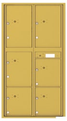 Florence 4C Mailboxes 4C16D-6P Gold Speck