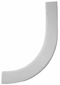 Gaines Mailboxes Post Curved Brace White