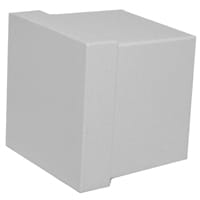Gaines Mailboxes Post End Cap White