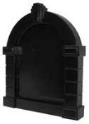 Gaines Keystone Mailbox Door Black
