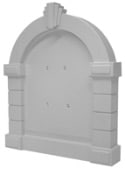 Gaines Keystone Mailbox Door White