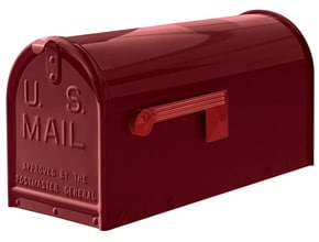 Janzer Mailboxes Gloss Burgundy