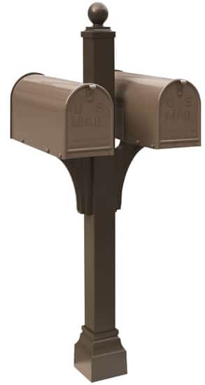 Janzer Mailboxes with Dual Mount Post