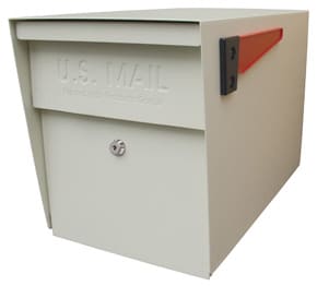 Mail Boss Post Mount Mailbox White