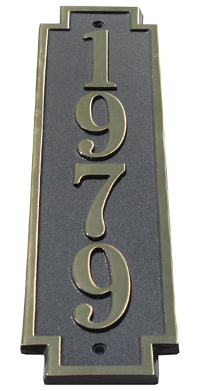 Majestic Solid Brass Eschman Address Plaques Product Image