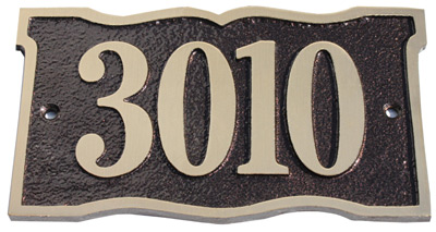 Majestic Solid Brass Prairie Dupont Address Plaques Product Image