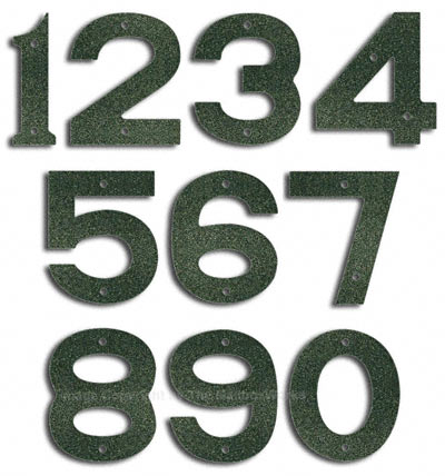 Majestic Small Patina House Numbers