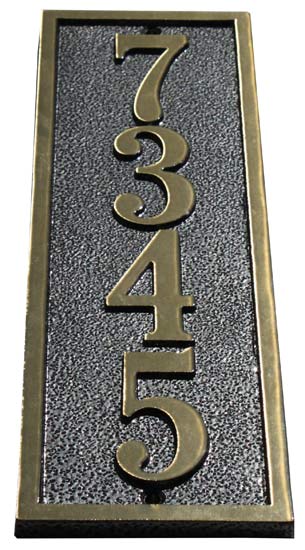 Majestic Solid Brass St Clair Address Plaques Product Image
