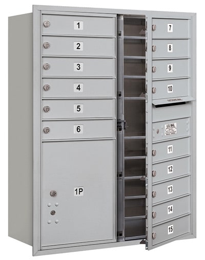 3711D-15 Front Loading Salsbury 4C Horizontal Mailboxes Product Image
