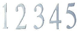 Berkshire Mailbox Stainless Steel Numbers