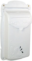 Special Lite Floral Vertical Mailbox White