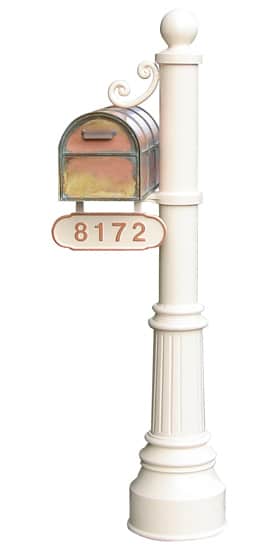 Streetscape Westchester Mailbox with Newport Post (flag included) Product Image