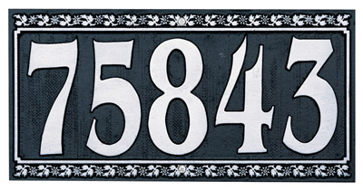 Whitehall Dresden Rectangle Square Address Plaques