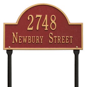 Whitehall Arch Marker Lawn Red Gold