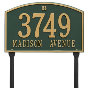 Whitehall Cape Charles Rectangle Lawn Marker Address Plaque Product Image