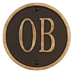 Whitehall Address Plaques Oil Rubbed Bronze