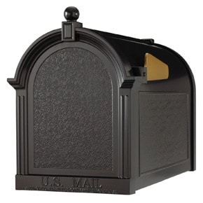 Whitehall Decorative Post Mount Mailboxes Black