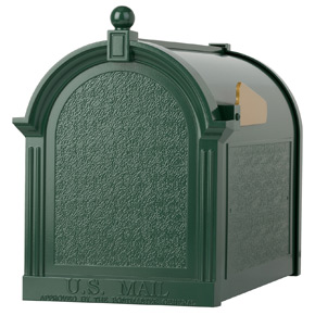 Whitehall Decorative Post Mount Mailboxes Green