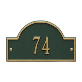 Whitehall Arch Marker Petite Green Gold