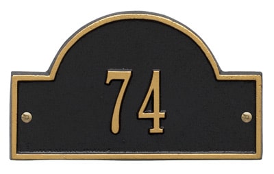 Whitehall Petite Arch Marker Address Plaque Product Image