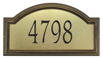 Whitehall Providence Artisan Metal Address Plaque